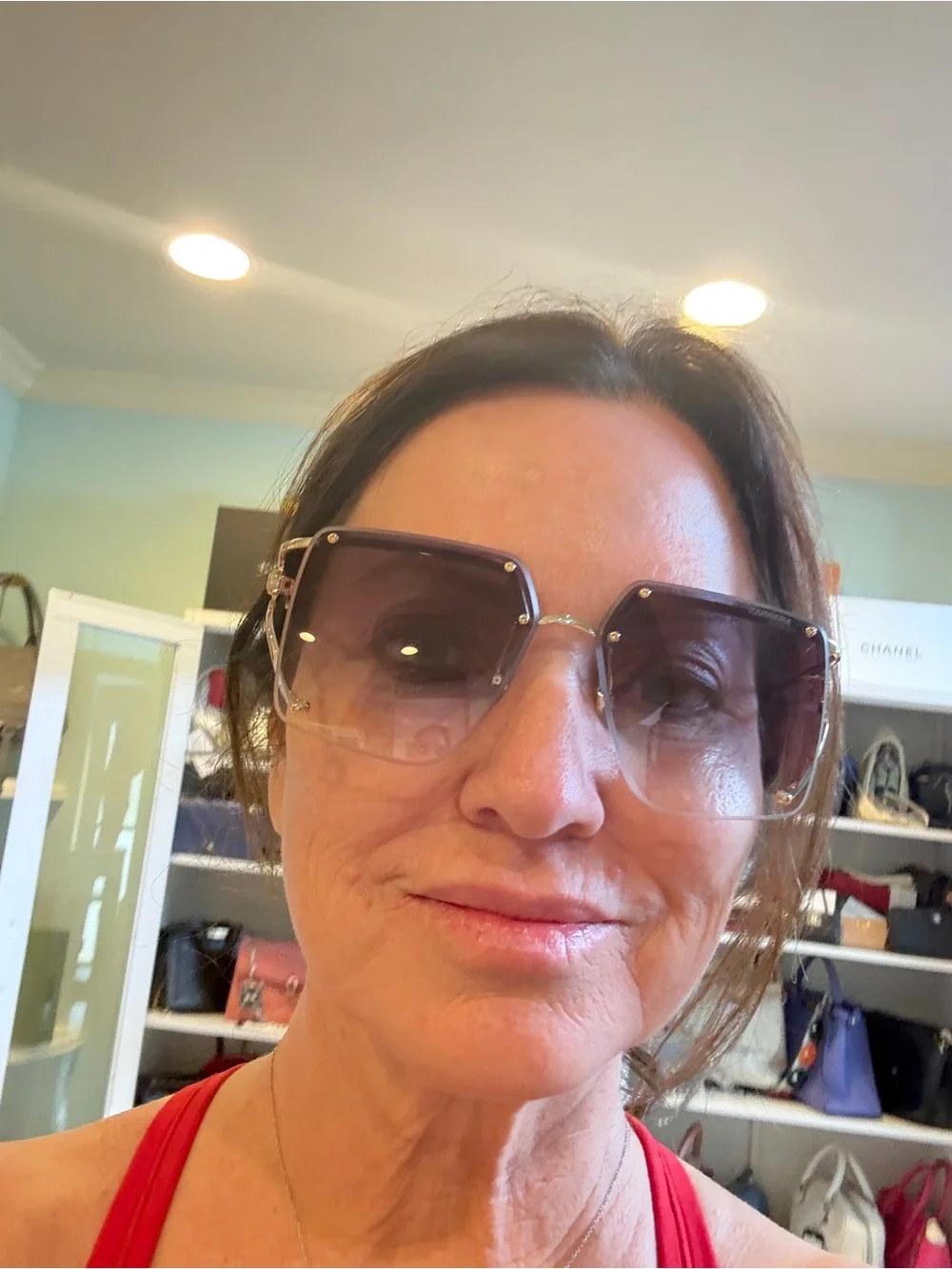 Carrera Rimless Sunglasses with Brown Gradient Lenses NEW